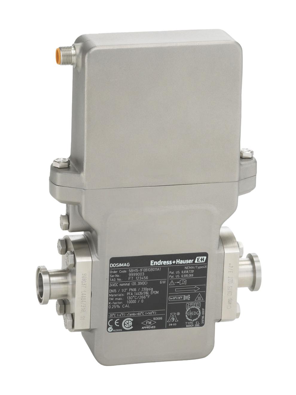 Electromagnetic Flowmeter - Dosing/Batching, DN4-25, Hygienic | E+H Dosimag