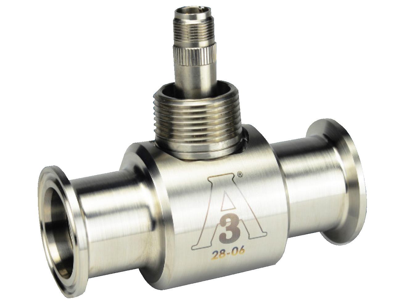 3A Sanitary Turbine Flow Meter - 1/2-3in, 1.25-650GPM | Turbines Inc. TMSA Series