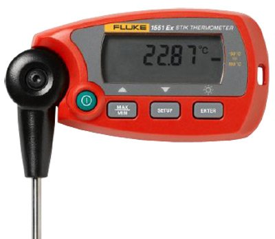 Intrinsically Safe "Stik" Thermometer - ±0.05°C | Fluke 1551A / 1552A