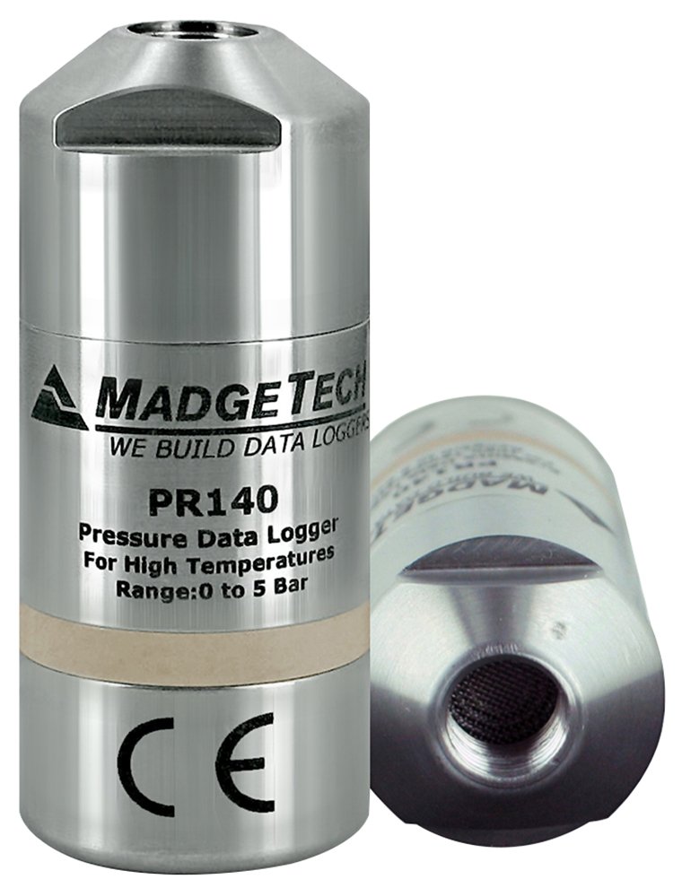PR140 Pressure Data Logger - 0-5 bar, 140°C, IP68 | MadgeTech