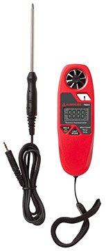 Mini Vane Anemometer - Air Velocity, Temp, Humidity | Amprobe TMA5