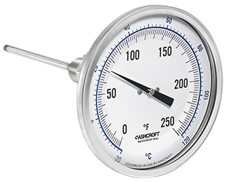 Bimetal Thermometer - Hermetically Sealed, Tamper Resistant | Ashcroft CI Series