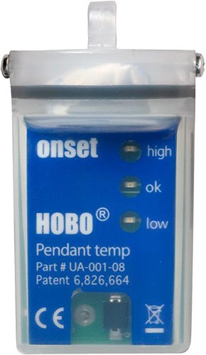 Pendant Temperature Logger - Waterproof, LED Alarm | HOBO UA-001-64