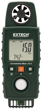 Environmental Meter - Air Velocity, Light, Humidity, Type K | Extech EN510