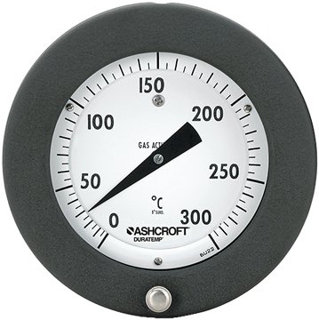 Panel Mount Gas-Actuated Thermometer - ±1% Accuracy | Ashcroft C-600A-02 Duratemp