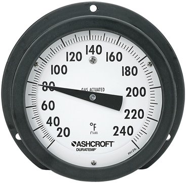 Remote Mount Gas-Actuated Thermometer - ±1% Accuracy | Ashcroft C-600A-03 Duratemp