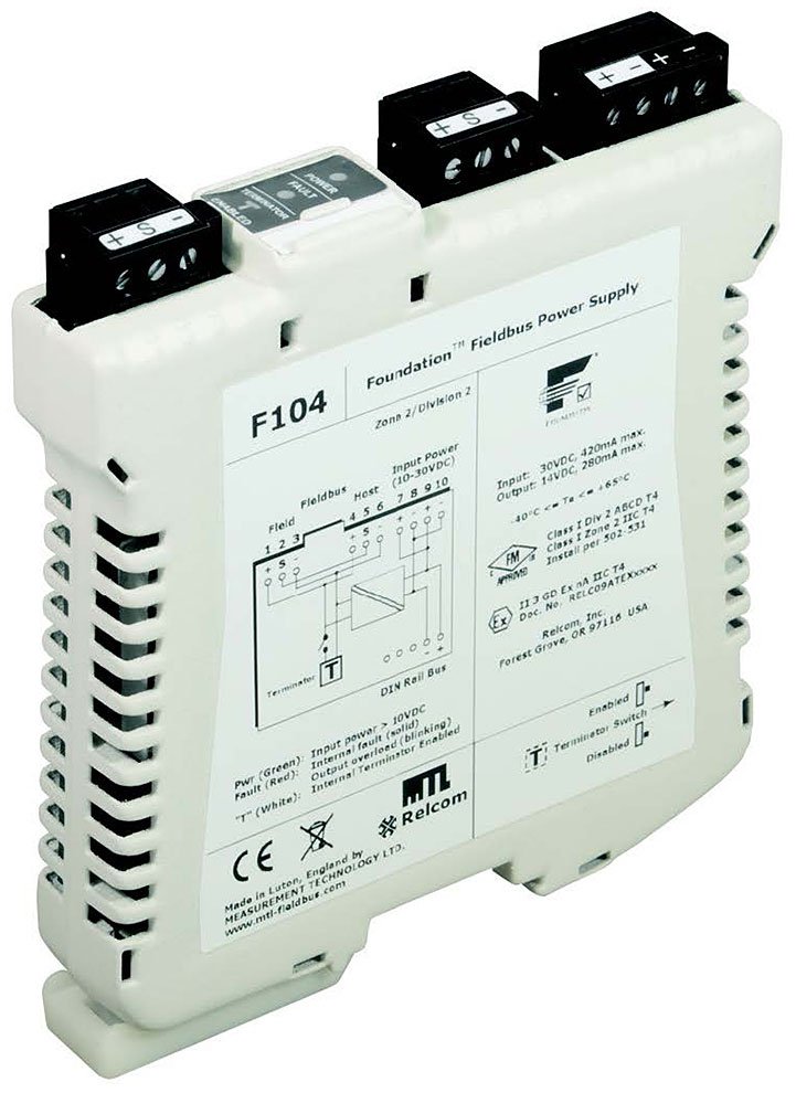 Single Segment Foundation Fieldbus Power Supply - Non-Redundant for Process Automation | MTL