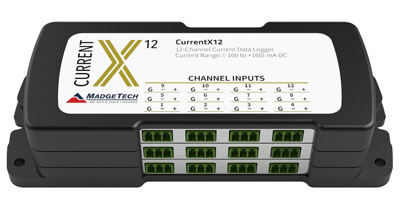 DC Current Data Logger - 4Hz, 4-16 Channels | MadgeTech CurrentX Series