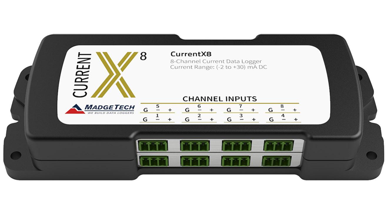 DC Current Data Logger - 4Hz, 4-16 Channels | MadgeTech CurrentX Series