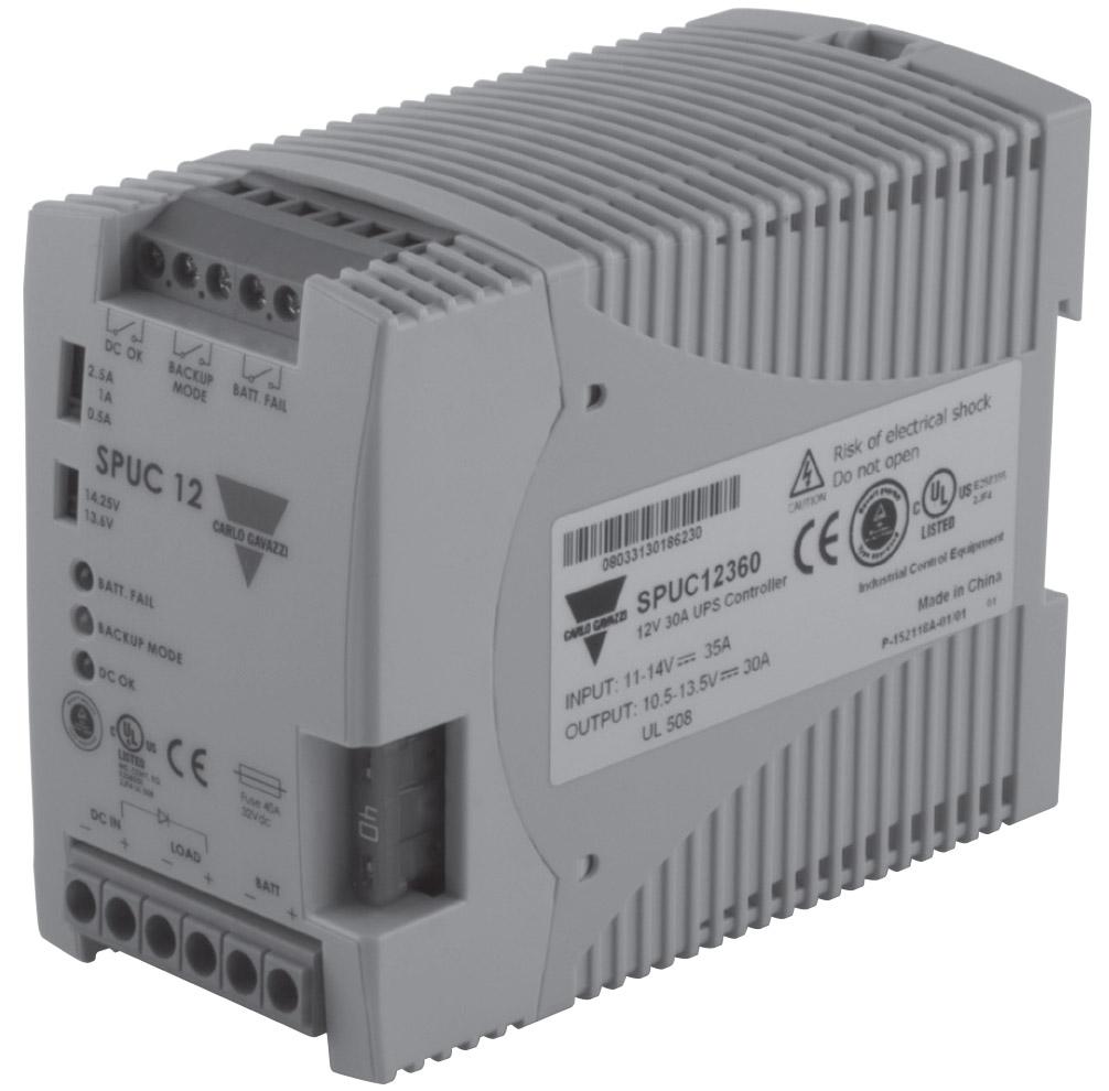 Carlo Gavazzi SPUC: DIN Rail Mounted 30A UPS Controller for UPS System Implementation