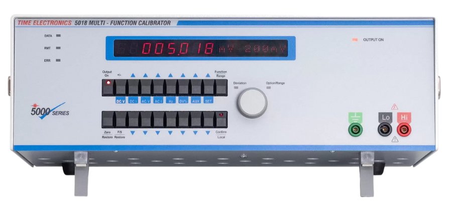 Programmable Voltage/Current Calibrator - 0-22V DC, 15ppm | Time Electronics 5018