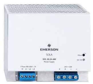 SolaHD SVL Series Three-Phase DIN Rail Power Supply with Universal Input