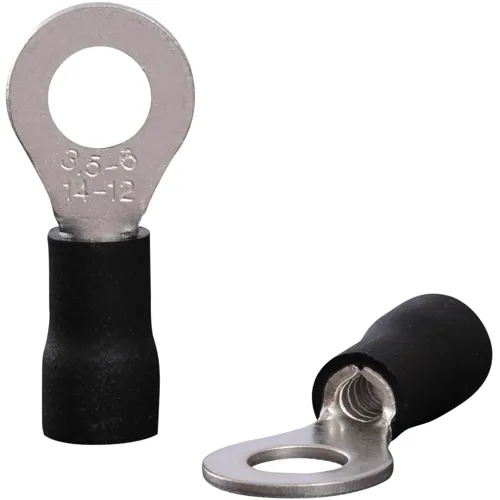 2.5-4.0mm² M6 Black Insulated Ring Cable Lug | QUADRIOS 22C453