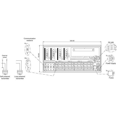 HiSHPTB/32/FOX2001C-02: HART Termination Board for Foxboro IA 200