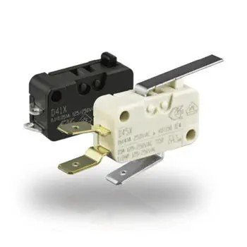 D Series miniature snap-action switch with self-cleaning contacts